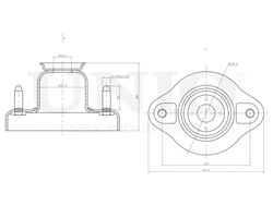 Опора амортизатора задняя UNIO RMP-13096