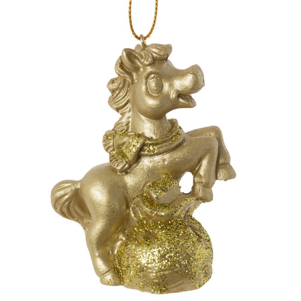 GAEM Фигурка декоративная подвесная "Лошадка", L6 W3 H7,5 см, 2в.