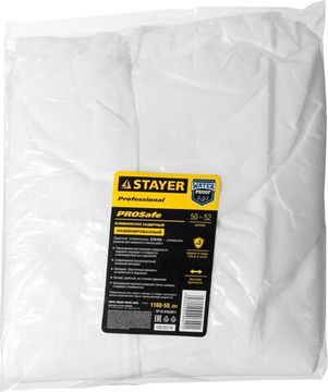 STAYER р. 50-52, защитный комбинезон из ламинированного спанбонда 60гр/м2, Professional (1160-50)