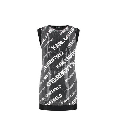 Платье Karl Lagerfeld Kids - черный(Z12242)