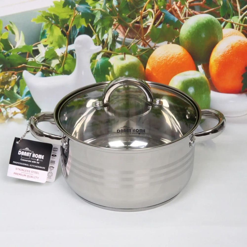 Кастрюля из нержавеющей стали MARIA 3,4л, индукция, DH10-20