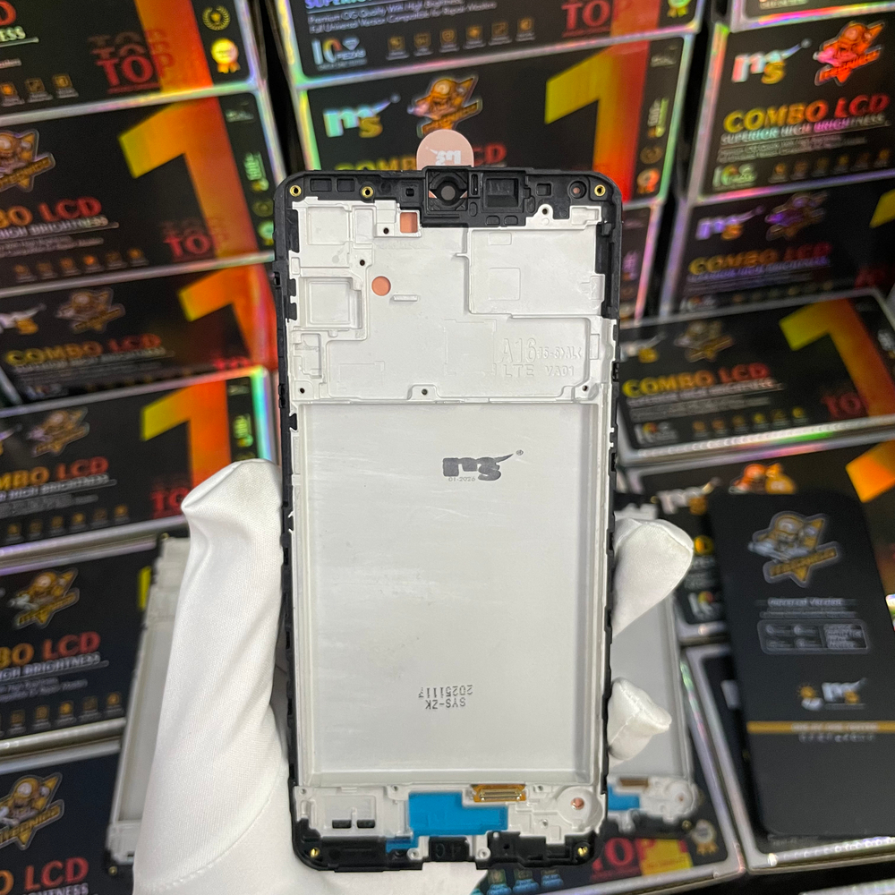 Дисплей Samsung A16 4G рамка черная incell; бренд MS