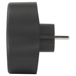 Разветвитель электрический ЭРА SPx-2e-B на 2 розетки с заземлением 16А черный | Тройники