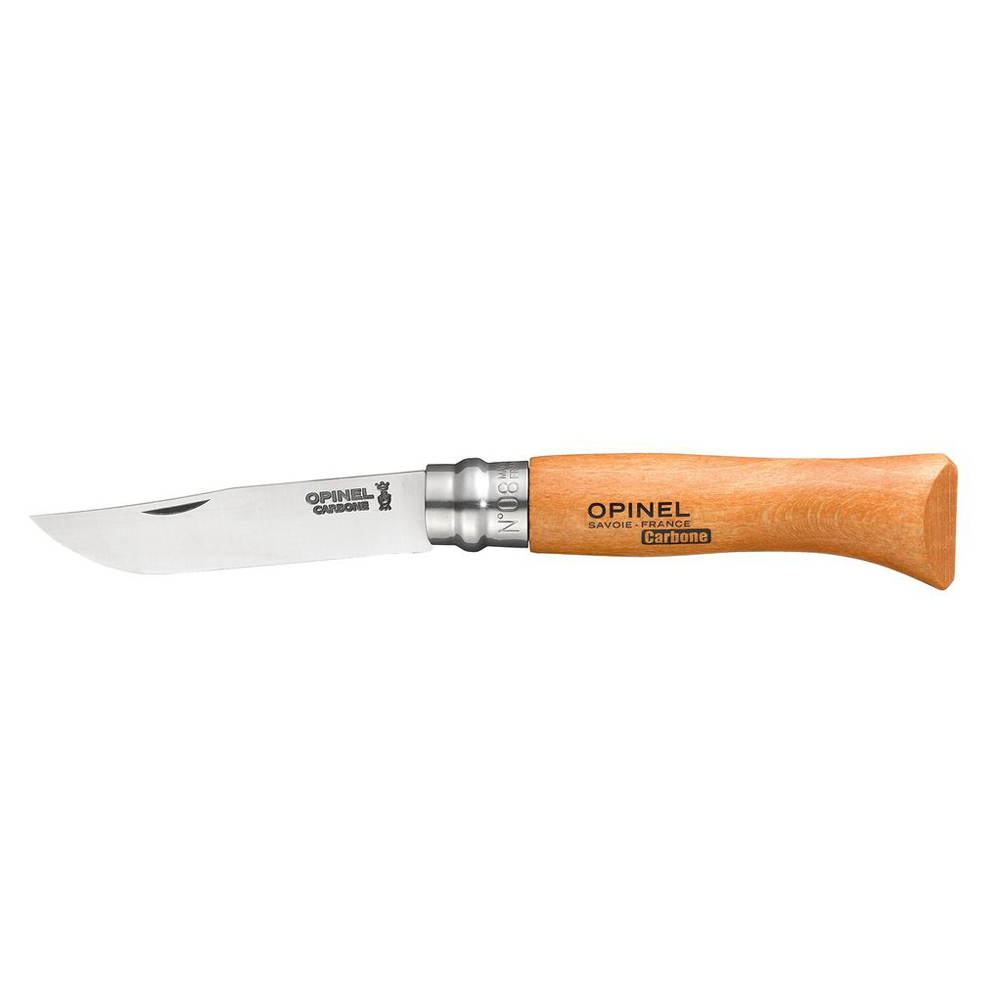 Нож Opinel №8, углеродистая сталь, бук