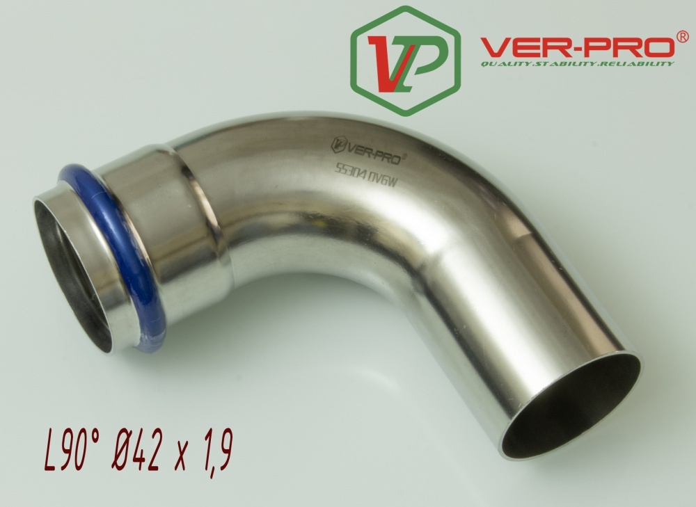 НЕРЖ Уголок 90° вн/нар. 42а*42  "VER-PRO"  (7/1шт)