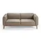 Трехместный диван Angel Cerda 5353-3P, серо-бежевая кожа
