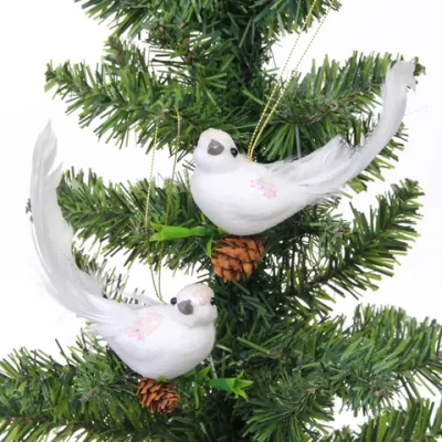 Украшение подвесное «Летящая сказка» 16*4*4,5 см (набор 2шт.), Белый