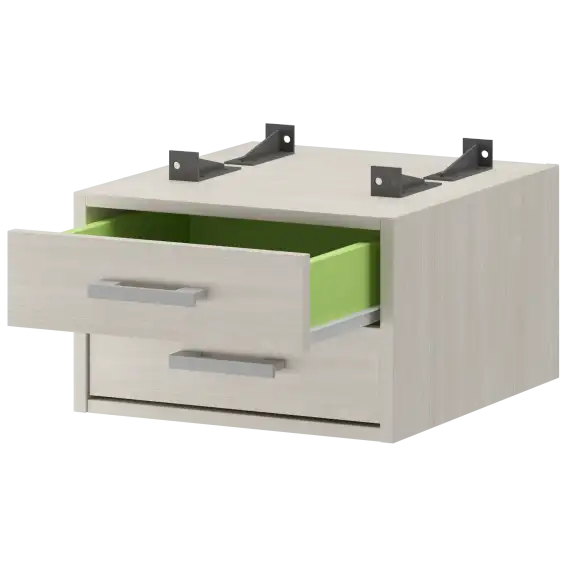 Тумба подвесная для столов на м/каркасе гл.600 мм АМТ2-02.60  432x470x296 Арго-М