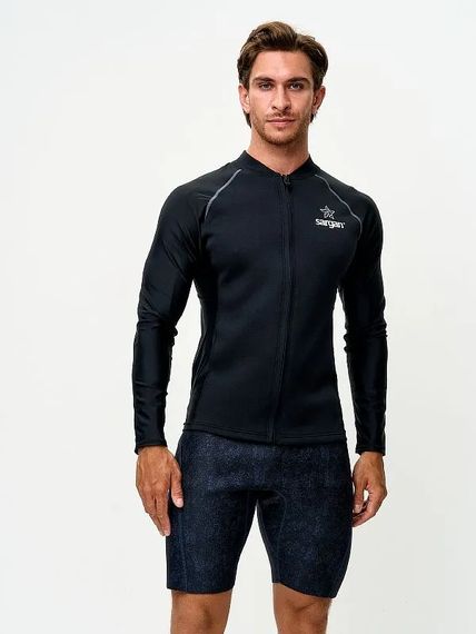 Куртка неопреновая Sargan Skeleton Sup неопрен 2 мм/лайкра черный
