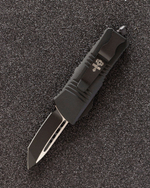 Автоматический складной нож SteelBro Mini Troodon Black Tanto 240-1T (черный-черный) фронталка/выкидуха