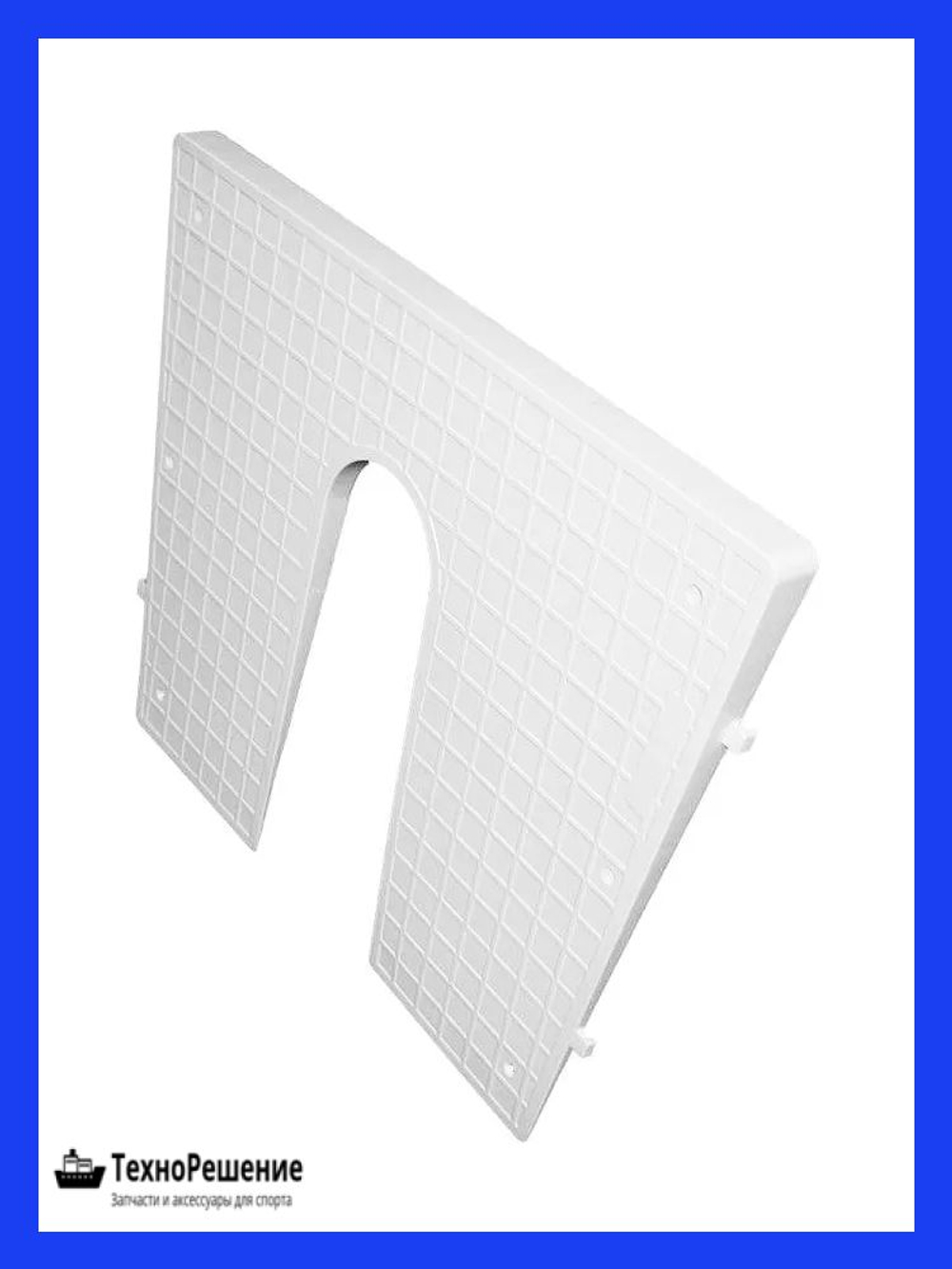 Накладка на транец 420х340 мм наклонная, клиновидная, пластик