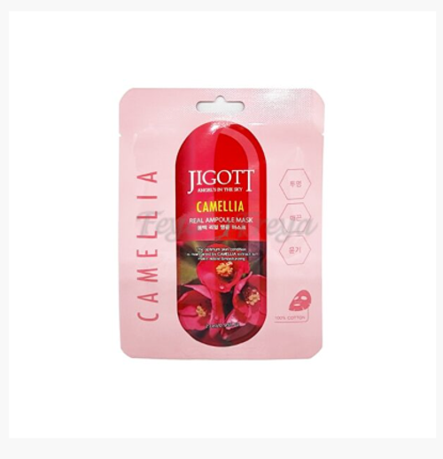 JIGOTT Тканевая маска для лица с экстрактом Камелии