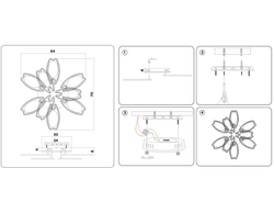 Ambrella Потолочный светодиодный светильник с пультом Original FA581