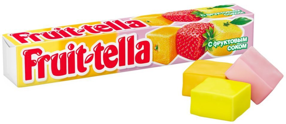 Жевательные конфеты Fruit-tella ассорти, 41 г