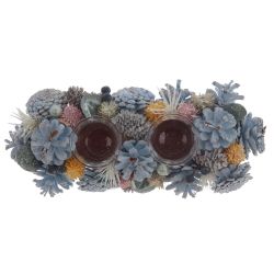 GAEM Подсвечник "Новогодняя композиция", L30 W13 H8 см