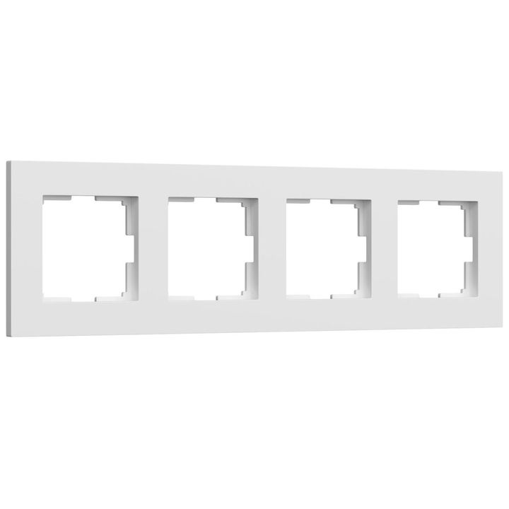 Рамка Werkel Slab на 4 поста белый матовый W0042961 4690389193514
