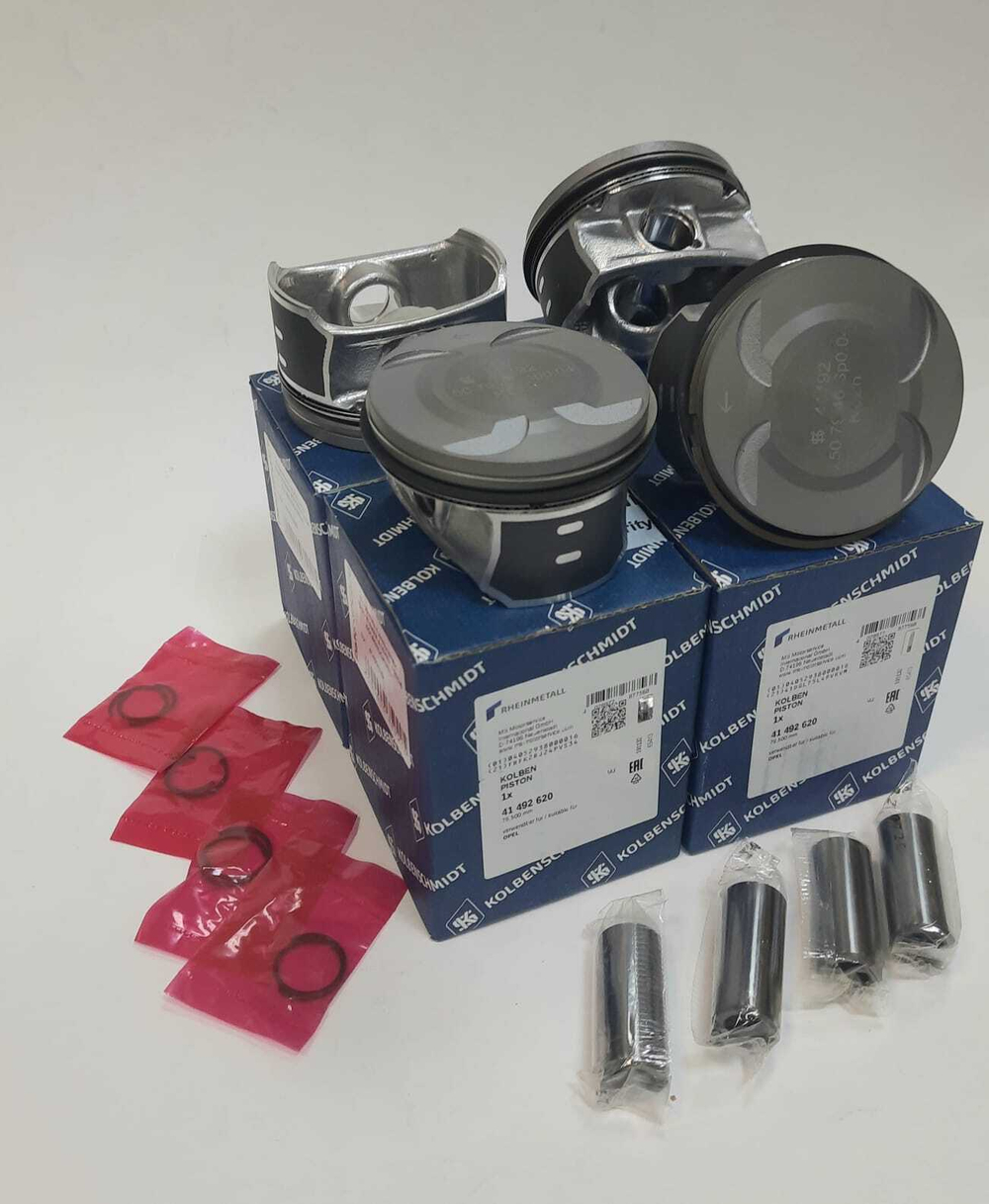 Поршни с кольцами +0.50 Z16XER A16XER F16D4 КОLBЕNSCНMIDТ