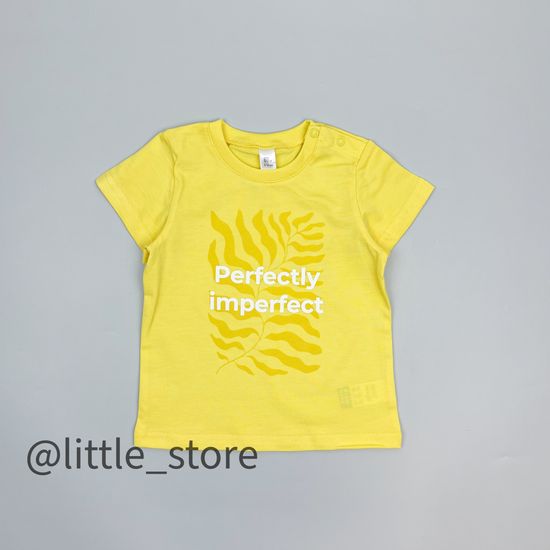 Футболка хлопковая "One love" Желтая, с принтом