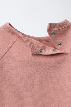 ZARA КОМПЛЕКТ ИЗ ТОЛСТОВКИ И ОДНОТОННЫХ ЛЕГИНСОВ, ЦВЕТ РОЗОВОГО МЕЛ