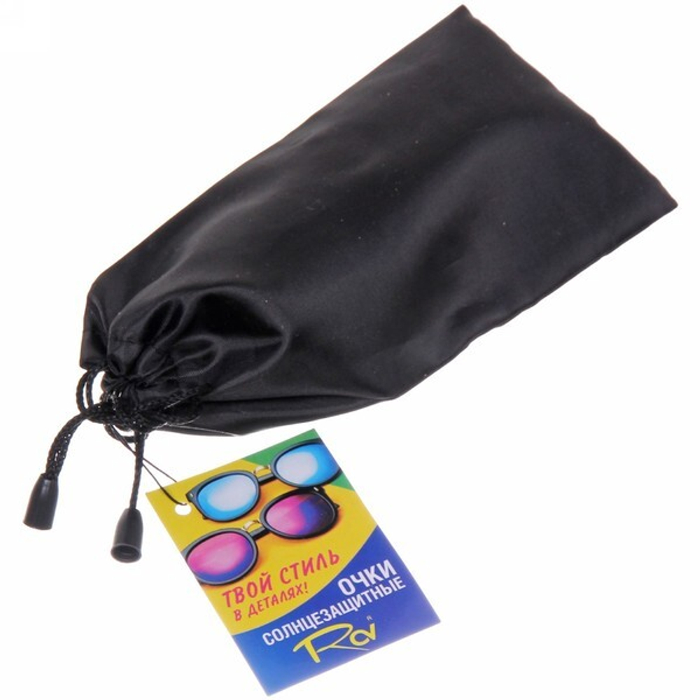 Очки солнцезащитные «Street style», цвет черный, литые, глянцевая оправа