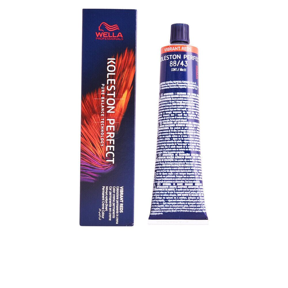 Wella Koleston Me plus Perfect Permanent Creme Color No.88/43 Перманентная краска для волос, оттенок светлый блонд интенсивный красный золотистый 60 мл