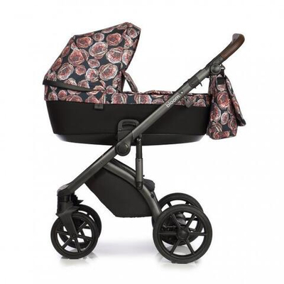 Детская коляска Roan Bloom 2 в 1 New 2020 (Черный) Vintage Flowers