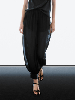 Massimo Брюки-саруэль с пуговицами, черный