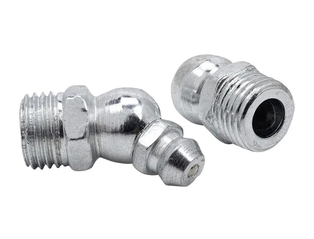 Пресс-масленка 8мм угловая (45град.), комплект 10 шт. Forsage F-GN-01-45-8MM