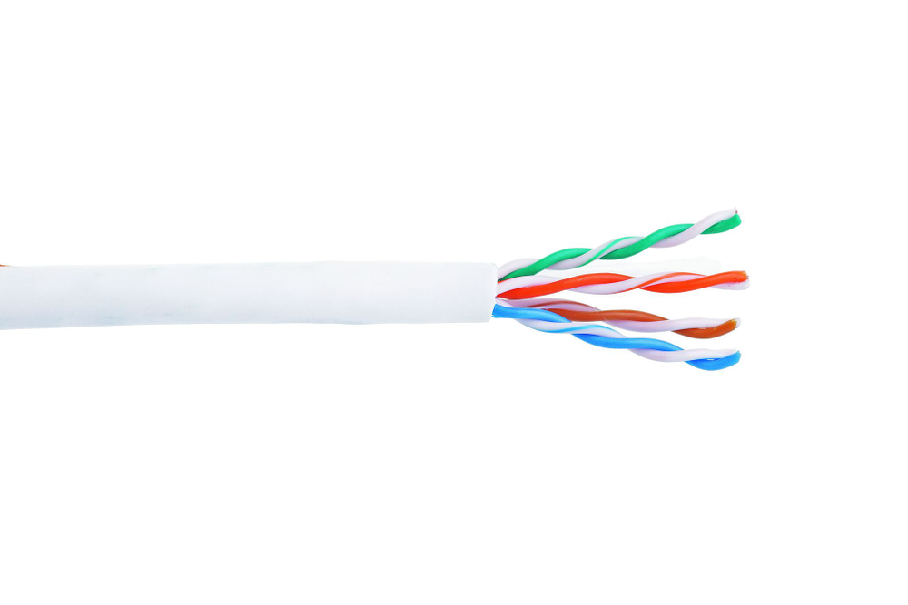 Кабель витая пара U/UTP 5e кат. 4 пары Eurolan 19C-U5-03WT-B305