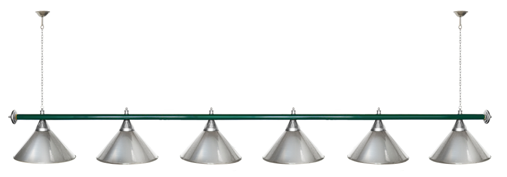 Лампа STARTBILLIARDS 6 пл. (плафоны золотые,штанга золотая,фурнитура золото)