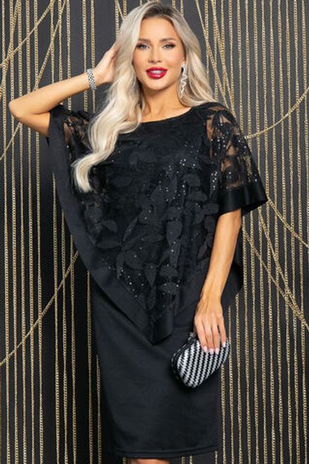 Платье Твой выход (черное) П14585-7М LT Collection