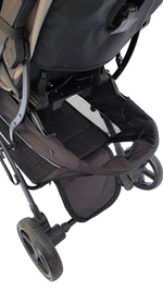 Коляска прогулочная Peppy Polo sandstone черная рама, сумка