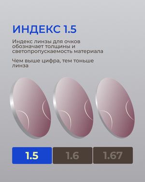 Фотохромная офисная линза Zeiss RX Officelens Plus BG DV Plus Platinum UV 1.5 Burgundy