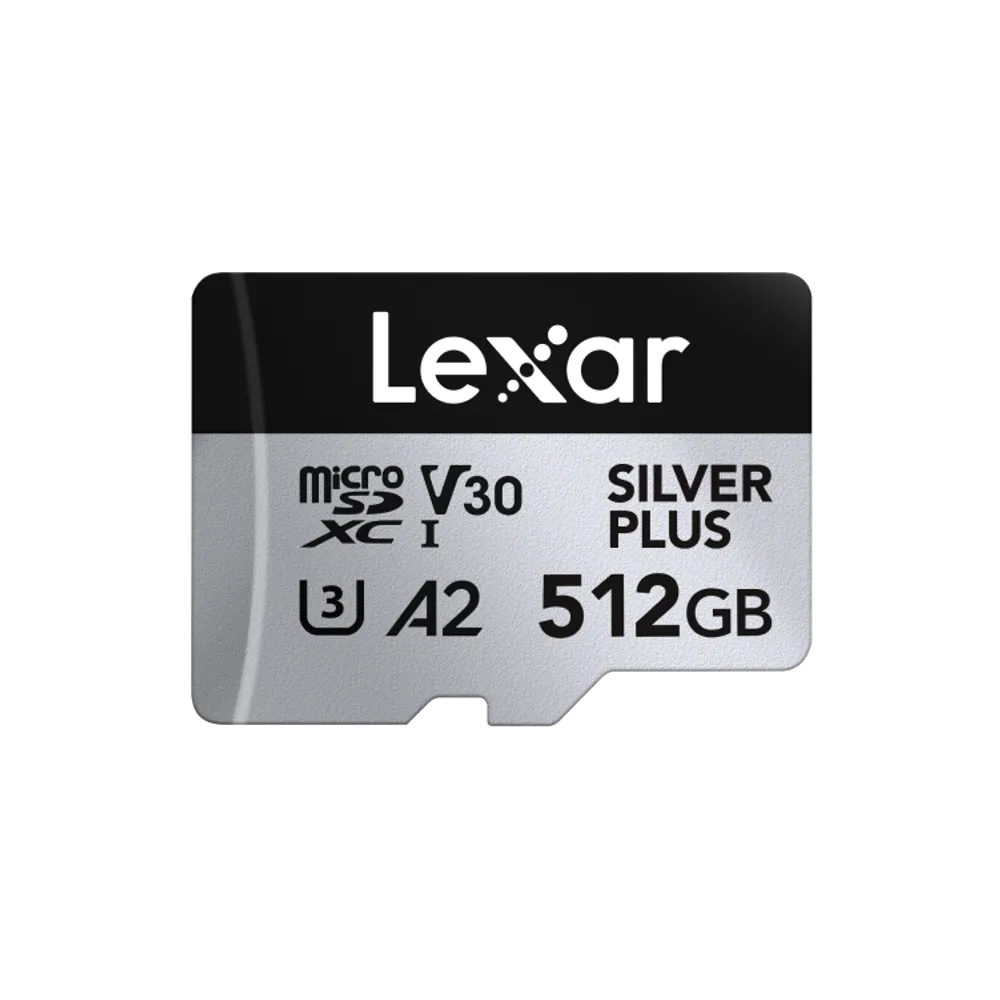 Карта памяти Lexar Professional SILVER PLUS microSDXC 512 GB UHS-I U3 V30 C10 A2, R/W 205/150 МБ/с