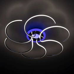 Citilux Джемини CL229261E LED RGB Люстра с пультом Хром