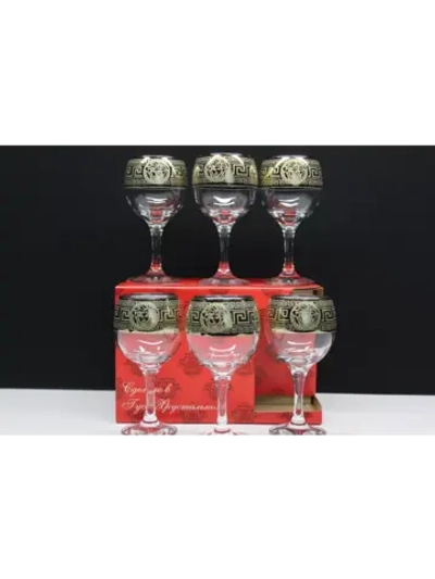 Фужеры для вина 6 штук Версаче