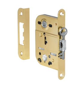 Замок SCHLOSS 2041 в комплекте с ответной планкой 0068 золото (03033)