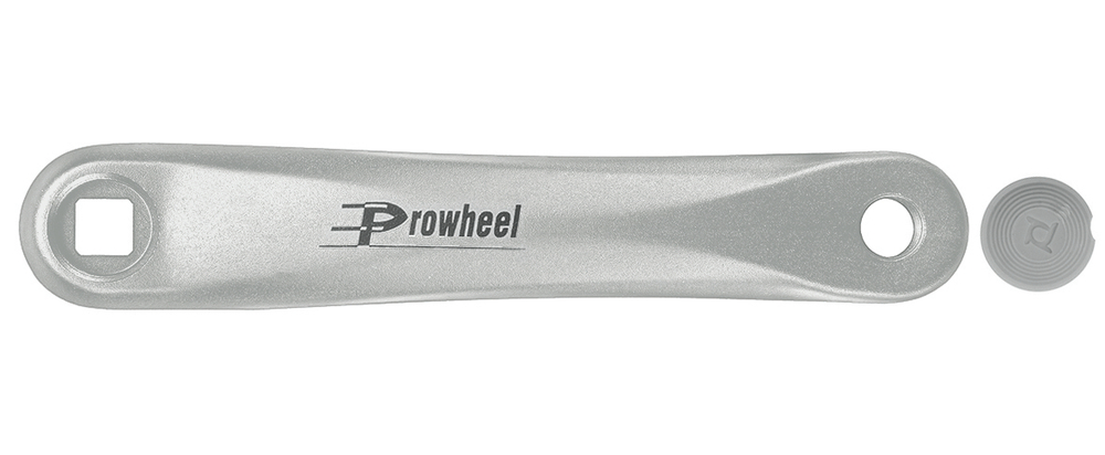 Шатун левый A00C Prowheel, квадратное посадочное место, длина 170 мм, кованый алюминий AL-6061-T6, серебристый