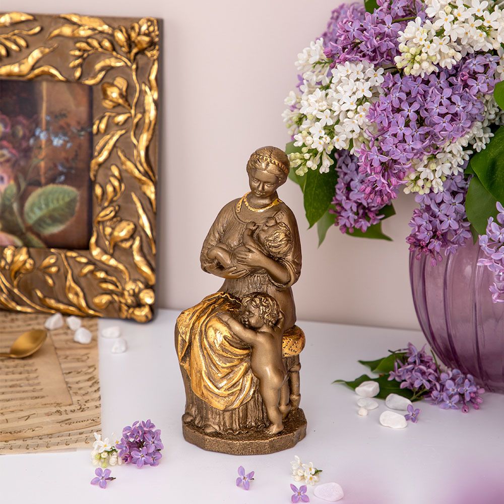 Статуэтка Мама с детьми Бронза