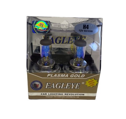 Автомобильные ксеноновые лампы EAGLEYE H4 12V 60/55W P43t GOLD