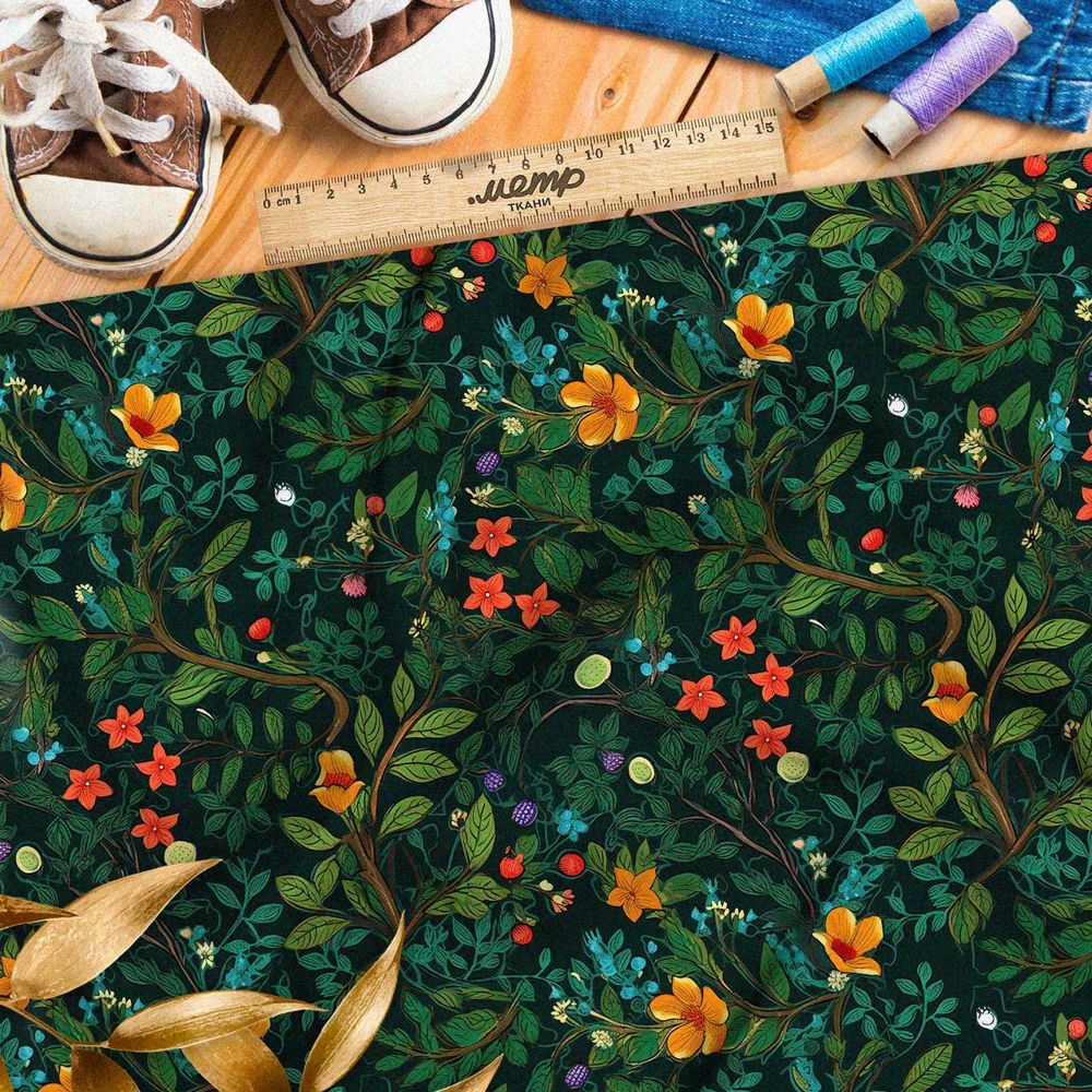 Ткань премиум Оксфорд 600D ночная мелодия