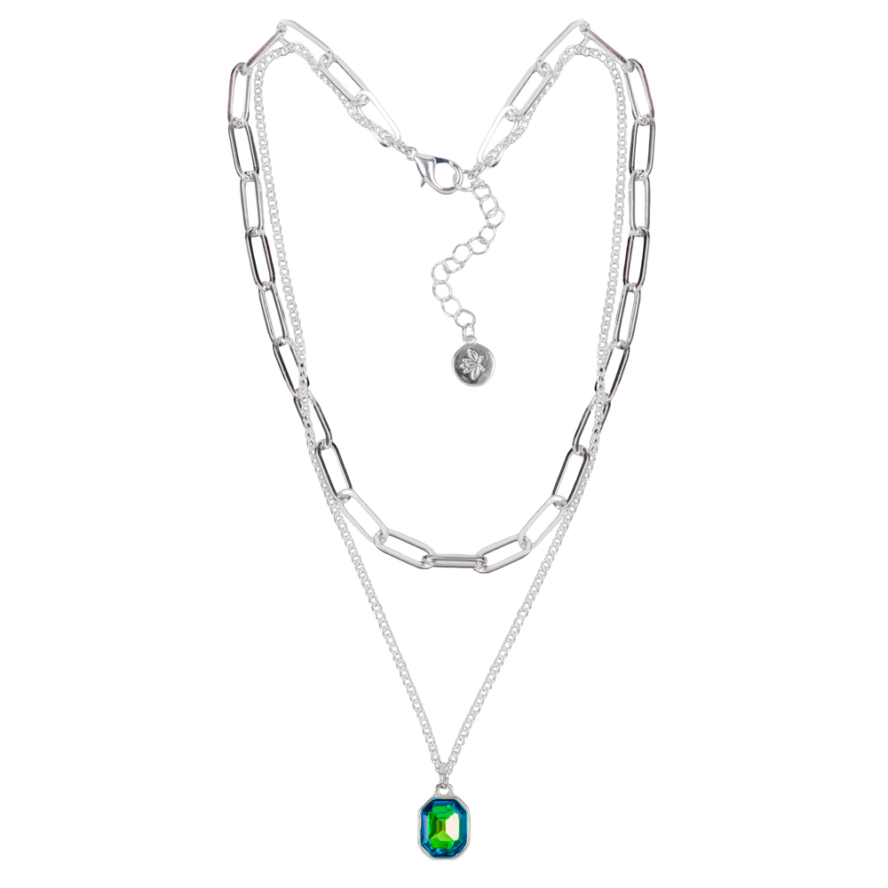Колье Fiore Luna Virtual Green LN6101 S