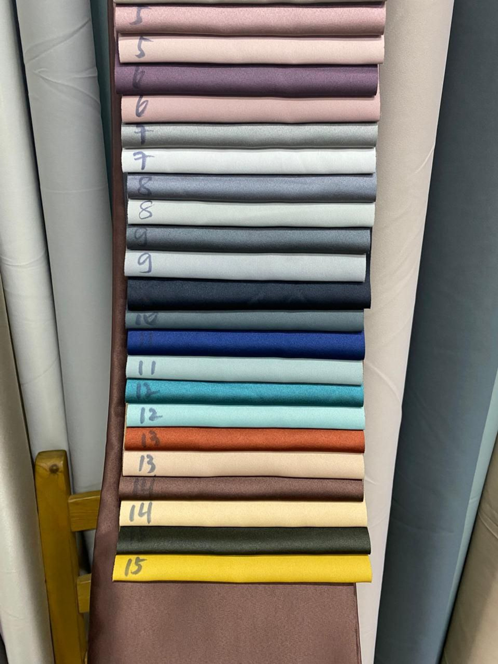 Портьерная ткань двусторонний blackout однотонный Huayi арт. 2505 (высота 280 см)