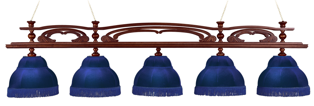 Лампа Венеция 5 плафонов ясень