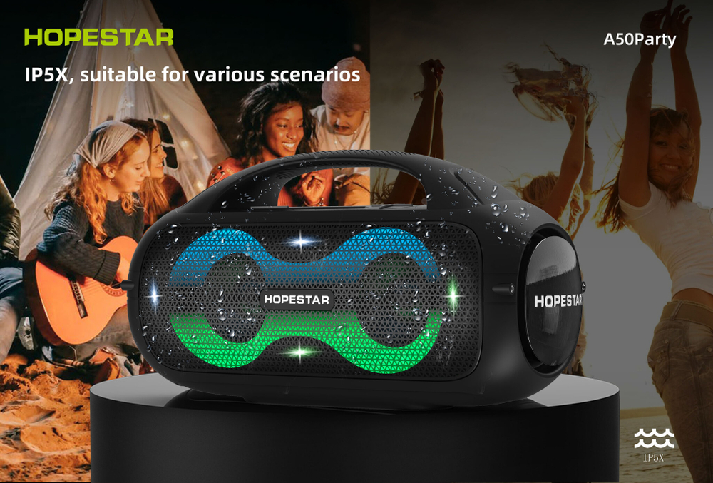 Беспроводная колонка Hopestar A50 PARTY (80W/8.8A) Colorful