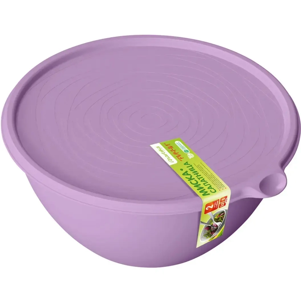 Миска-салатница «Риччи» набор 2 шт 2л 3,2л фиолетовая С862ФИЛ