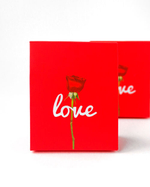 Пакетик подарочный объёмный «Розочка» 70x35x85 мм.