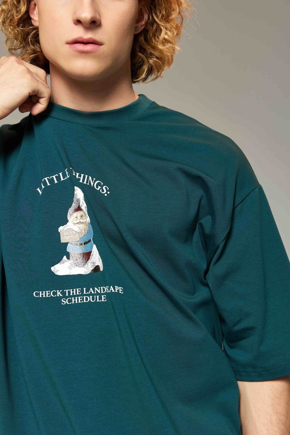 Футболка Called a Garment Landscape Изумрудная