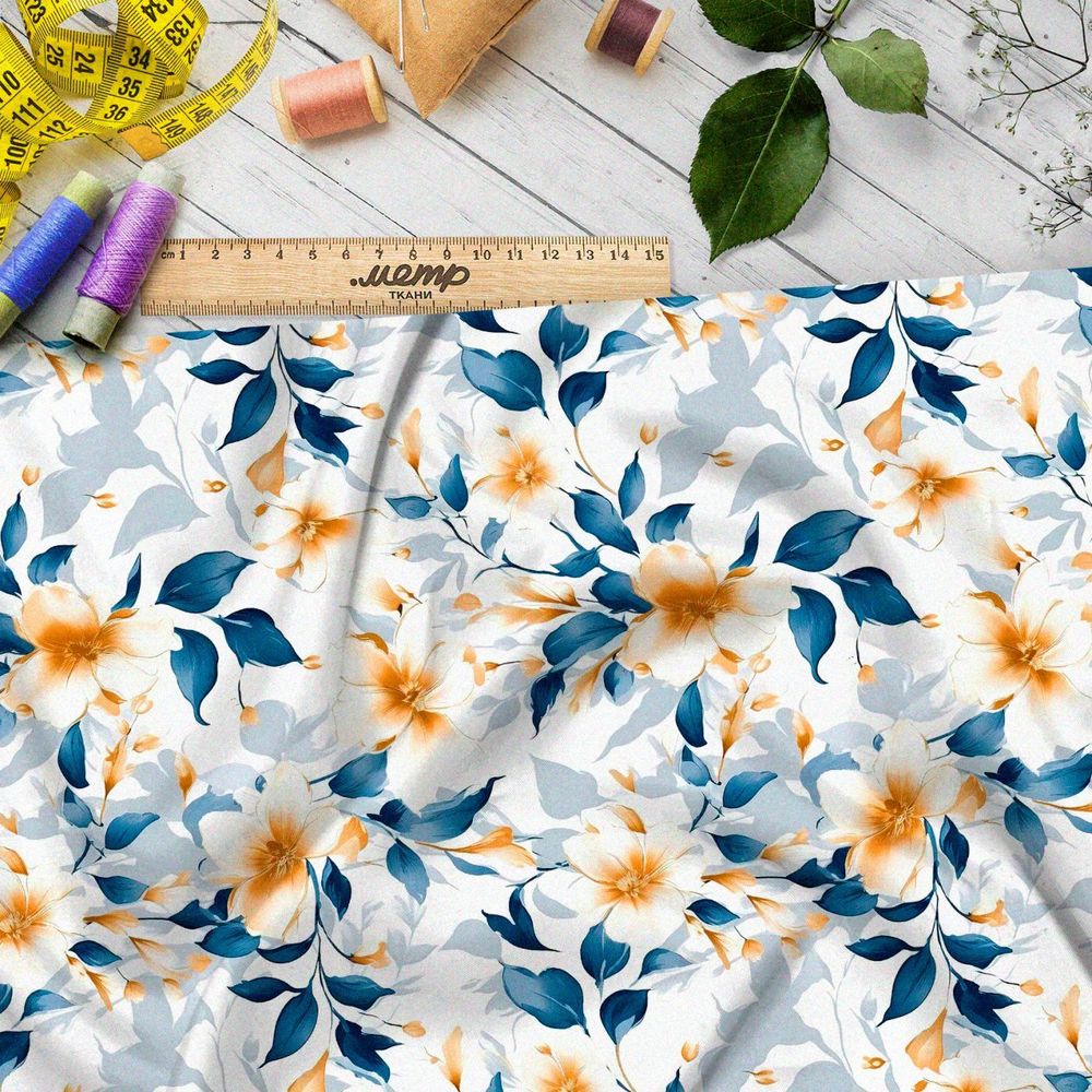 Ткань премиум Оксфорд 600D цветочные грезы