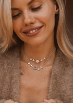 Колье «Фазы луны» с лабрадоритом